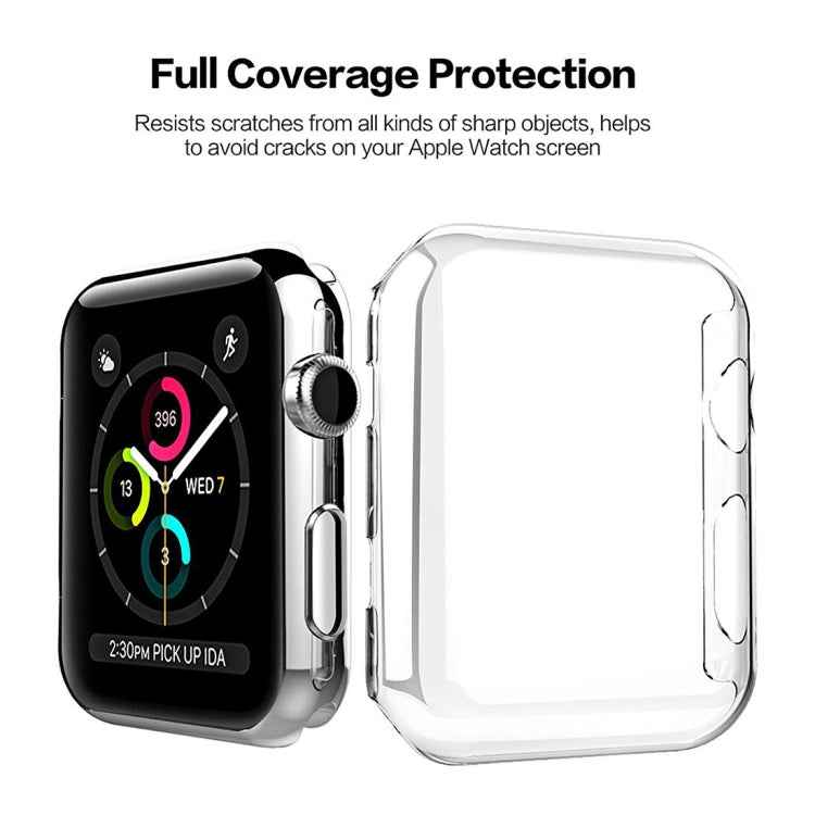 For Apple Watch Series 3 38mm Transparent PC Protective Case