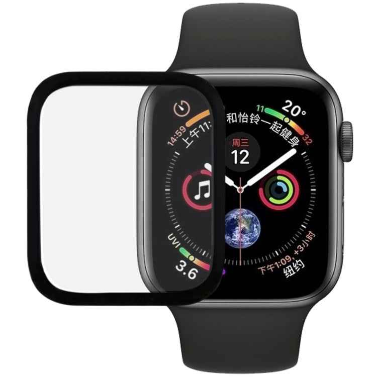 9H 3D Edge Glue Full Screen Tempered Glass Film for Apple Watch Series 5 / 4 44mm
