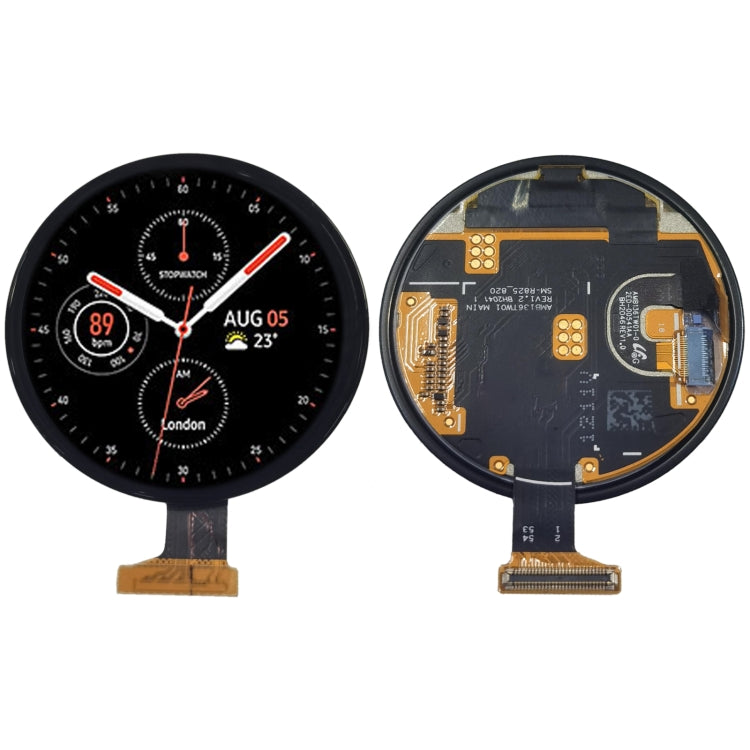 LCD Screen and Digitizer Full Assembly for Samsung Galaxy Watch Active2 44mm SM-R820 825, For Samsung Galaxy Watch Active2 44mm - BSPART