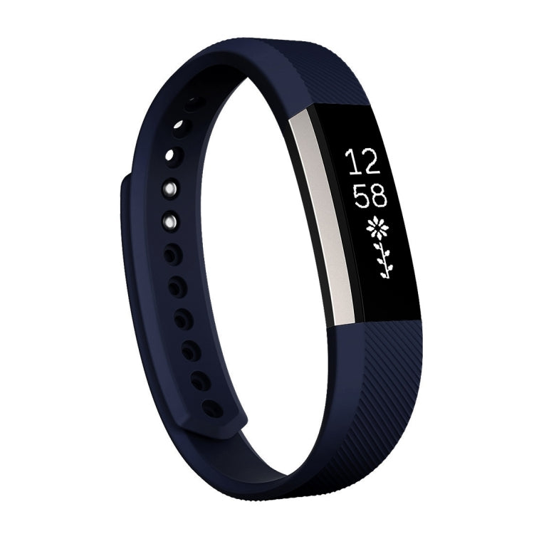 Correa de silicona con textura oblicua para Fitbit Alta Watch, tamaño grande, longitud: aproximadamente 22 cm