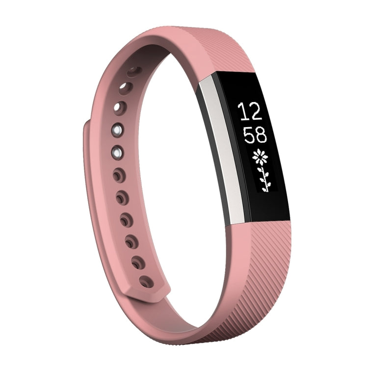 Correa de silicona con textura oblicua para Fitbit Alta Watch, tamaño grande, longitud: aproximadamente 22 cm