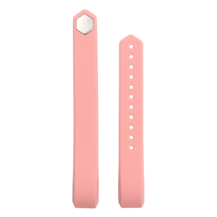 Correa de silicona con textura oblicua para Fitbit Alta Watch, tamaño grande, longitud: aproximadamente 22 cm
