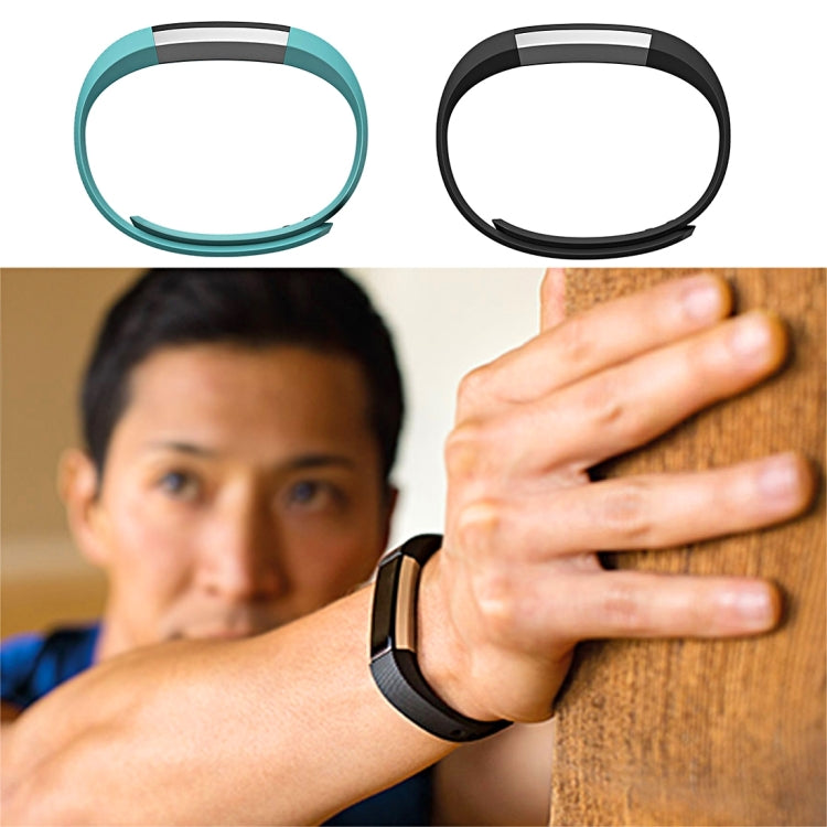 Correa de silicona con textura oblicua para Fitbit Alta Watch, tamaño grande, longitud: aproximadamente 22 cm