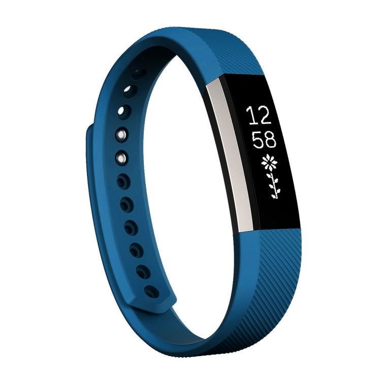 Correa de silicona con textura oblicua para Fitbit Alta Watch, tamaño grande, longitud: aproximadamente 22 cm