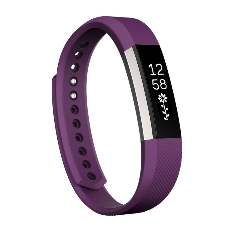 Correa de silicona con textura oblicua para Fitbit Alta Watch, tamaño grande, longitud: aproximadamente 22 cm