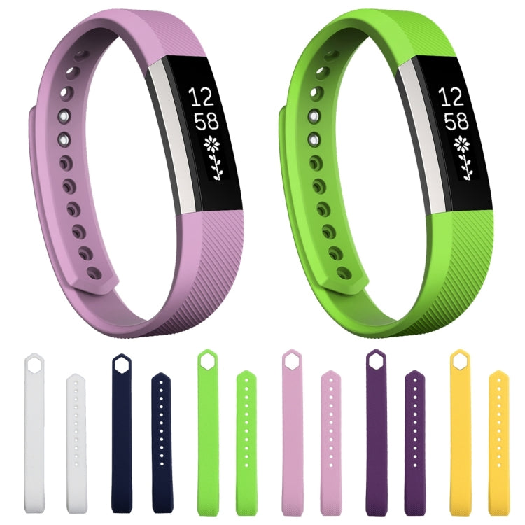 Correa de silicona con textura oblicua para Fitbit Alta Watch, tamaño grande, longitud: aproximadamente 22 cm