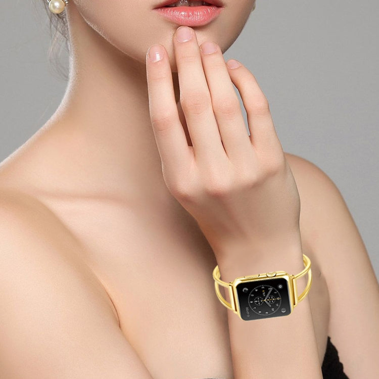 Correa de metal con forma de letra V y hebilla de acero inoxidable para Apple Watch Series 10 (42 mm), 9, 8 y 7 (41 mm), SE 3, SE 2, 6, SE, 5 y 4 (40 mm), 3, 2 y 1 (38 mm), 7 (41 mm), 6, SE, 5 y 4 (40 mm), 3, 2 y 1 (38 mm).