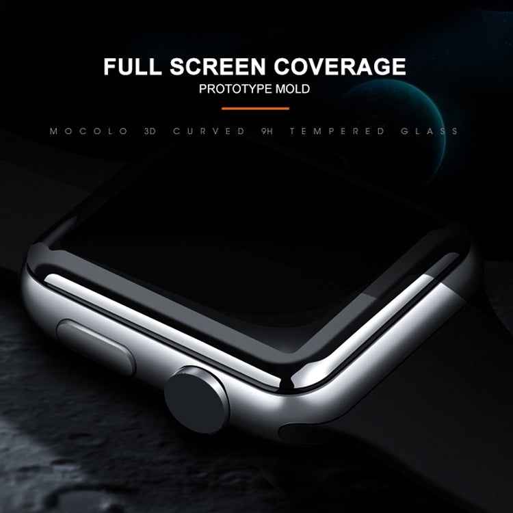 mocolo 0.33mm 9H 3D Round Edge Full Glue Tempered Glass Film for Apple Watch Series 4 44mm