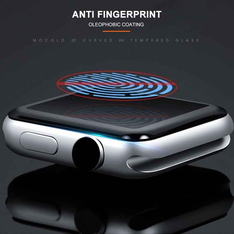 mocolo 0.33mm 9H 3D Round Edge Full Glue Tempered Glass Film for Apple Watch Series 4 44mm