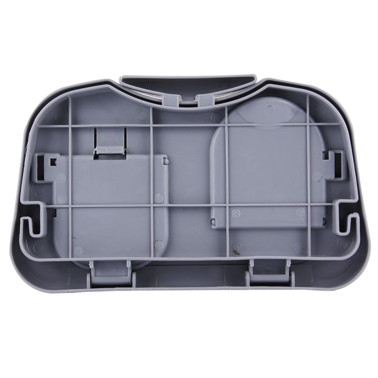 Folding Car Auto Back Seat Table Drink Food Cup Tray Holder Stand Desk, Gray, Beige