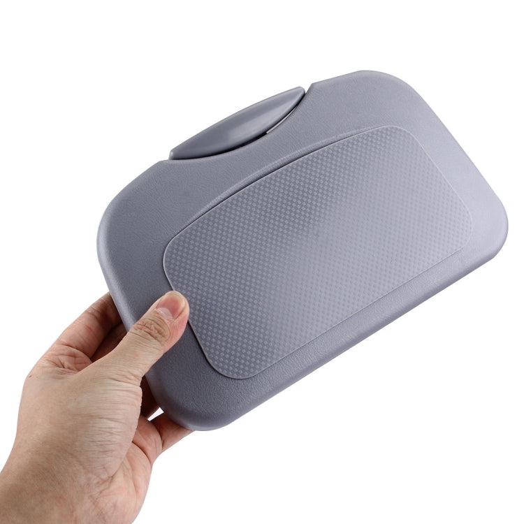 Folding Car Auto Back Seat Table Drink Food Cup Tray Holder Stand Desk, Gray, Beige