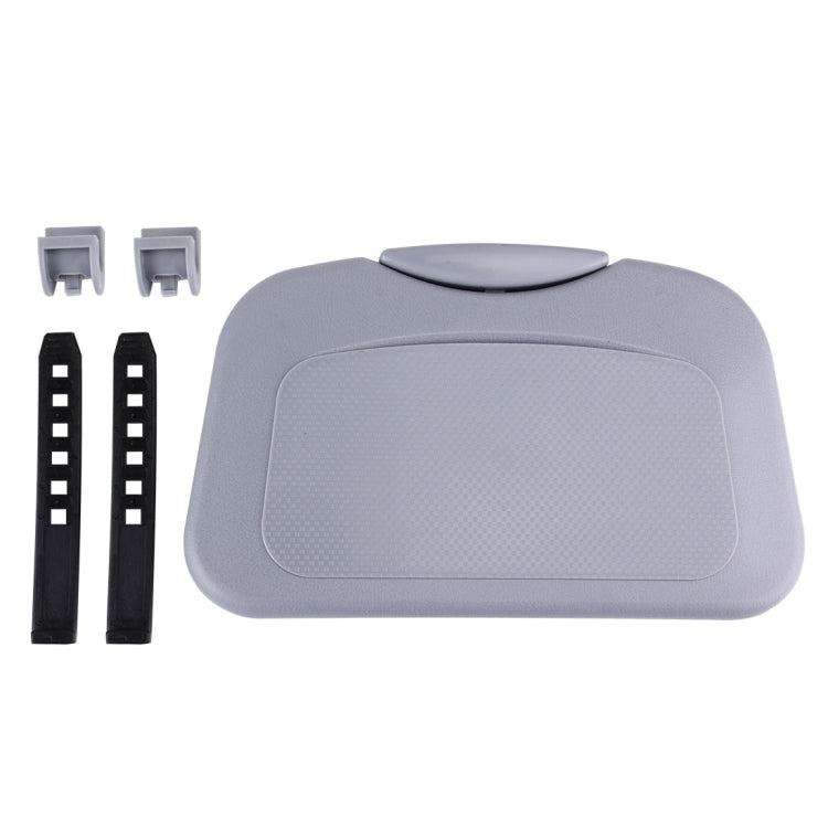 Folding Car Auto Back Seat Table Drink Food Cup Tray Holder Stand Desk, Gray, Beige