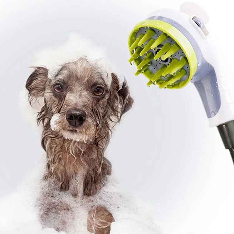 Pet Shower Shower Brush with Non-slip Handle Nozzle