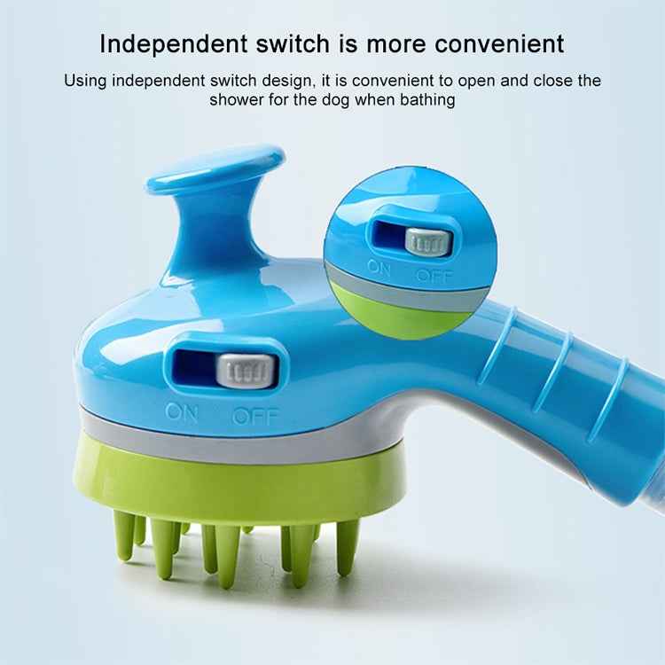 Pet Shower Shower Brush with Non-slip Handle Nozzle