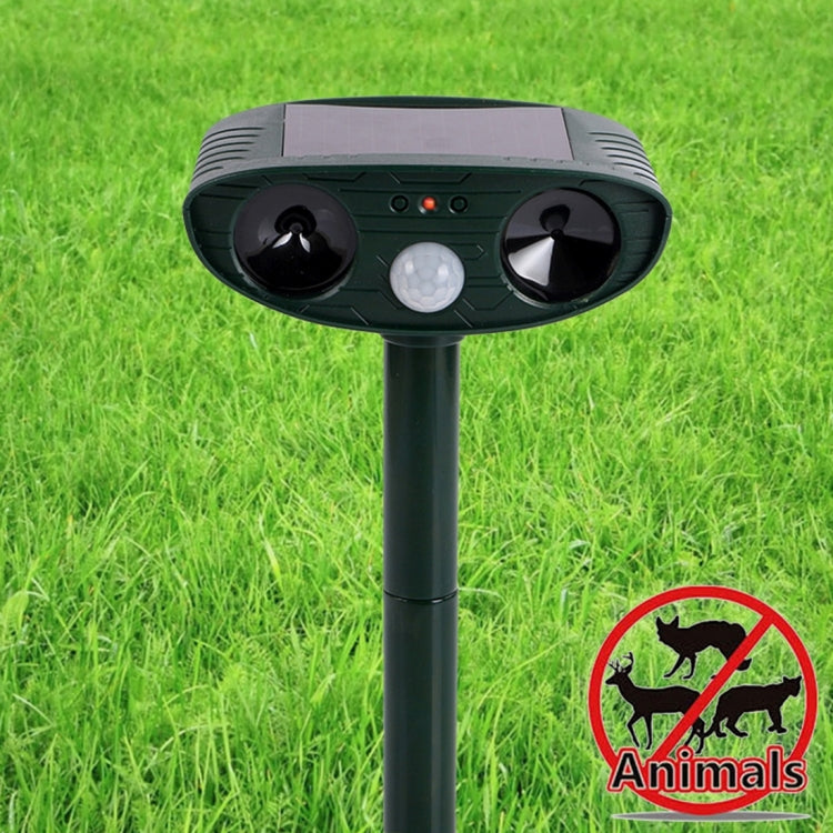 Powerful Ultrasonic Solar-powered Animal Repeller With PIR Sensor & Light Sensor, RC-511