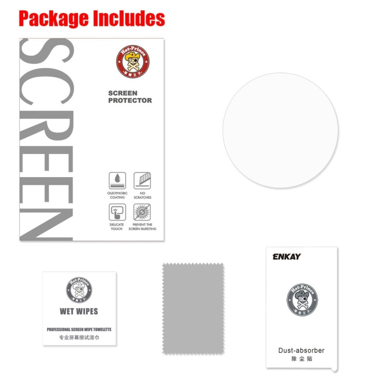 ENKAY Hat-Prince for Garmin Forerunner 645 0.2mm 9H Surface Hardness 2.15D Curved Edge Tempered Glass Screen Protector