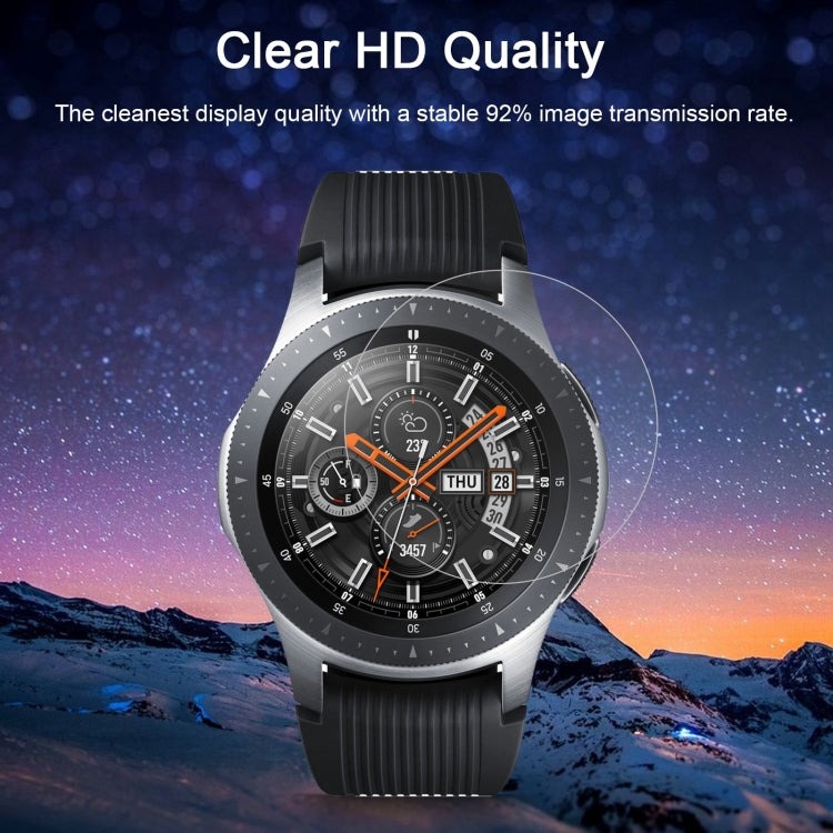 ENKAY Hat-Prince 0.2mm 9H 2.15D Curved Edge Tempered Glass Film for Galaxy Watch 46mm, Tempered Glass/46mm, 2 PCS Tempered Glass/46mm