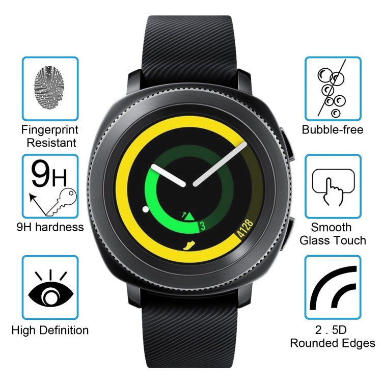 ENKAY Hat-Prince for Samsung Gear Sport Smart Watch 0.2mm 9H Surface Hardness 2.15D Explosion-proof Tempered Glass Screen Film, For Samsung Gear Sport