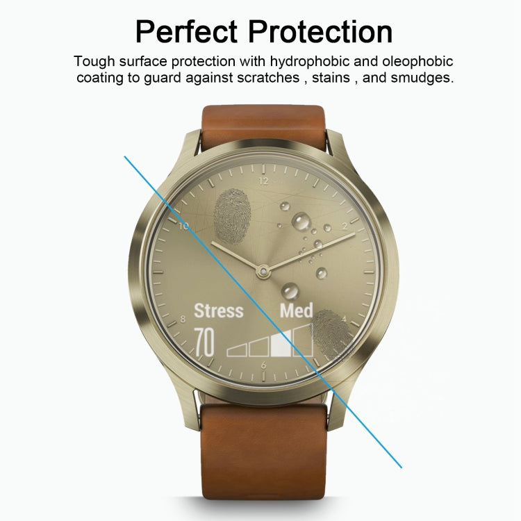 ENKAY Hat-Prince for Garmin Vivomove HR Smart Watch 0.2mm 9H Surface Hardness 2.15D Explosion-proof Tempered Glass Screen Film