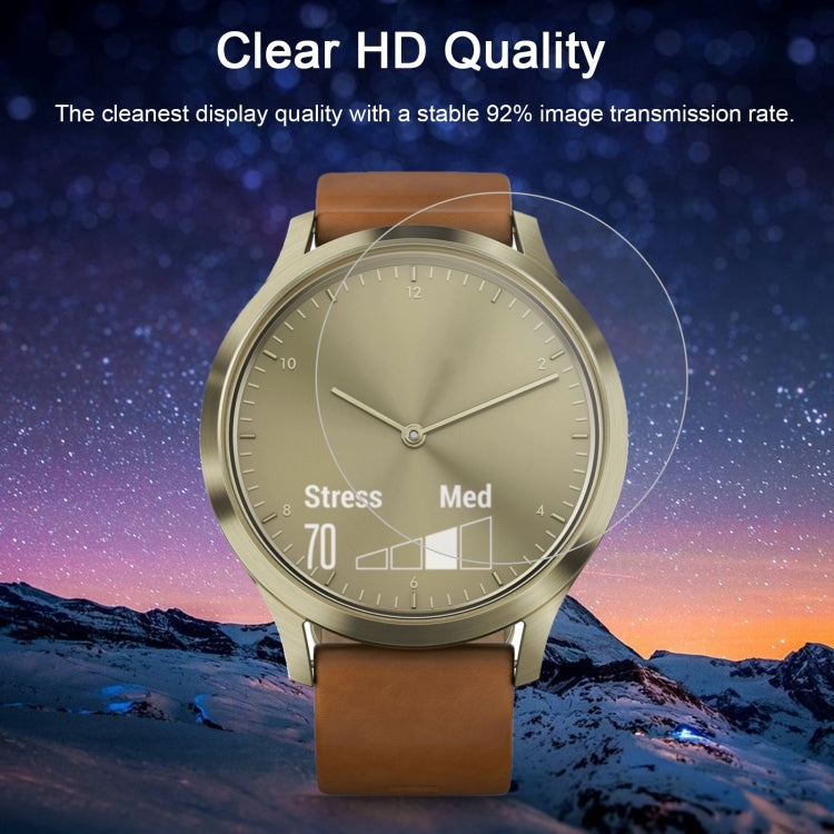 ENKAY Hat-Prince for Garmin Vivomove HR Smart Watch 0.2mm 9H Surface Hardness 2.15D Explosion-proof Tempered Glass Screen Film