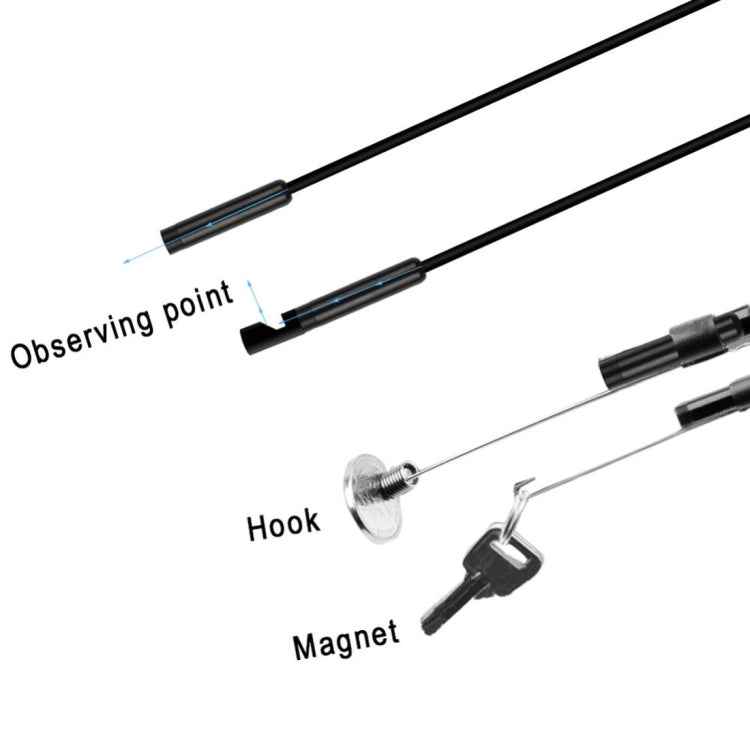 1.0MP HD Camera 30m Wireless Distance Metal WiFi Box Waterproof IPX67 Endoscope Snake Tube Inspection Camera with 6 LED for Android & iOS, Length: 1m, Lens Diameter: 9mm