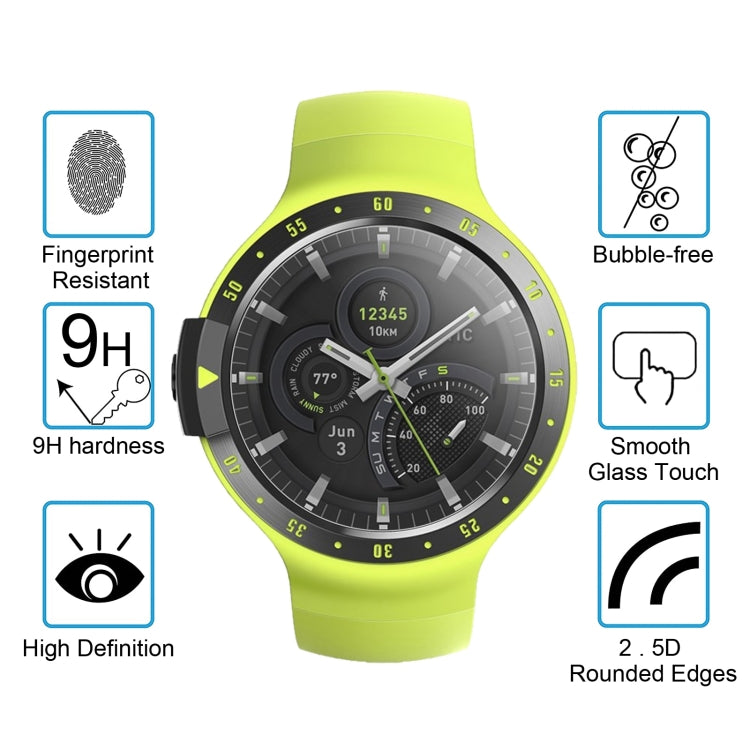 ENKAY Hat-Prince 0.2mm 9H 2.15D Curved Edge Tempered Glass Film for TicWatch S, TicWatch S