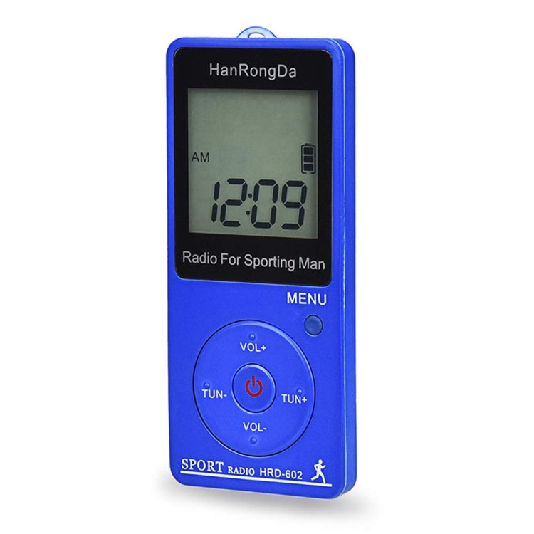 HRD-602 Digital Display FM AM Mini Sports Radio with Step Counting Function