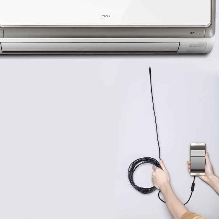 AN97 USB-C / Type-C Endoscope Waterproof IP67 Tube Inspection Camera with 8 LED & USB Adapter, Length: 3m, Lens Diameter: 5.5mm