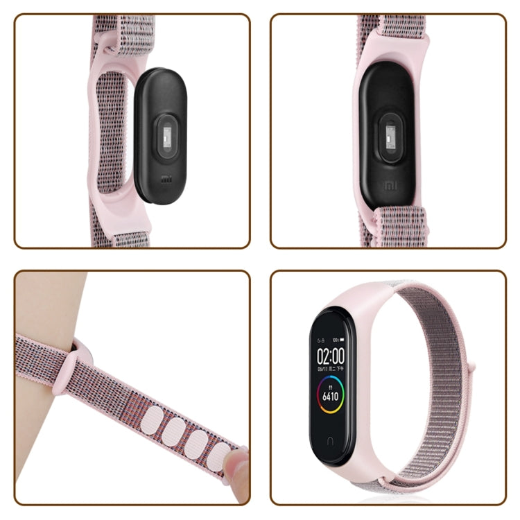 Bracelet de montre connectée en nylon tissé pour Xiaomi Mi Band 3/4