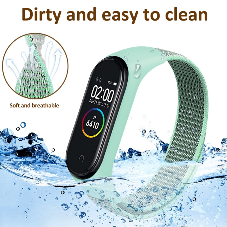 Bracelet de montre connectée en nylon tissé pour Xiaomi Mi Band 3/4