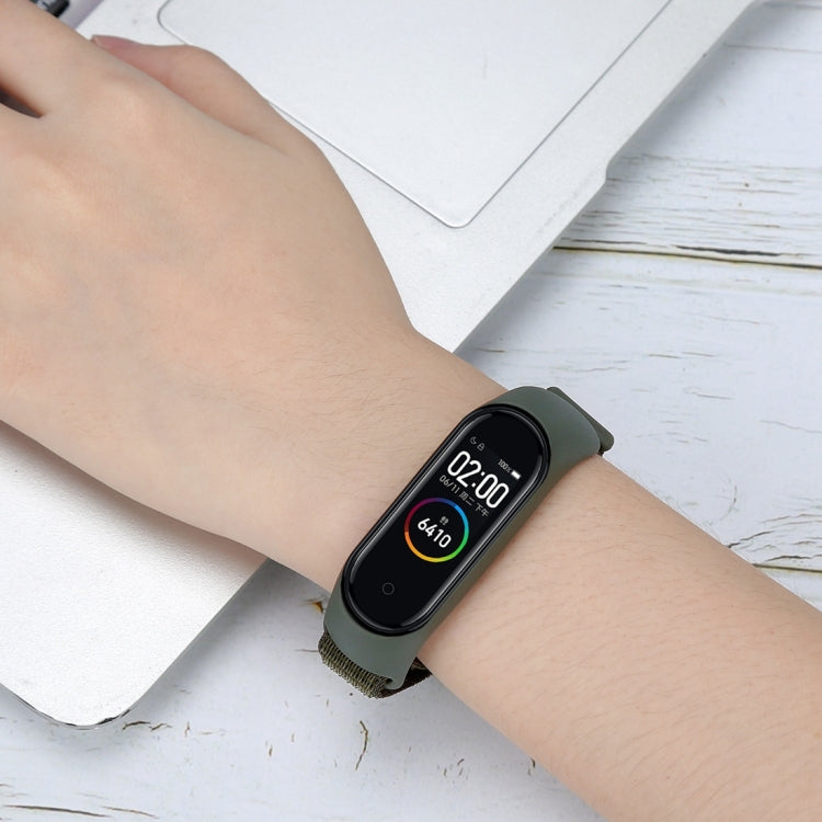 Bracelet de montre connectée en nylon tissé pour Xiaomi Mi Band 3/4