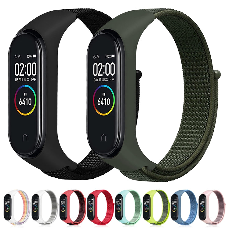 Bracelet de montre connectée en nylon tissé pour Xiaomi Mi Band 3/4