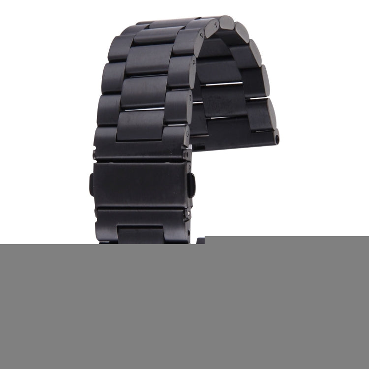 For Fitbit Blaze Smart Watch Butterfly Buckle 3 Beads Stainless Steel Watchband