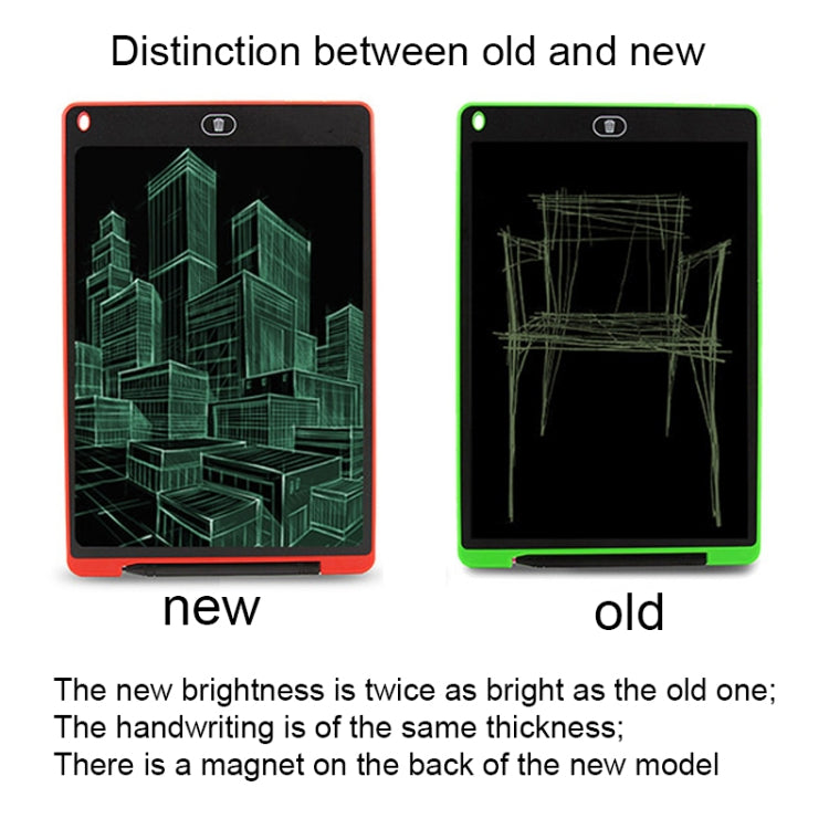 Portable 12 inch LCD Writing Tablet Drawing Graffiti Electronic Handwriting Pad Message Graphics Board Draft Paper with Writing Pen, 12 inch Black, 12 inch Green, 12 inch Blue, 12 inch Red, 12 inch White