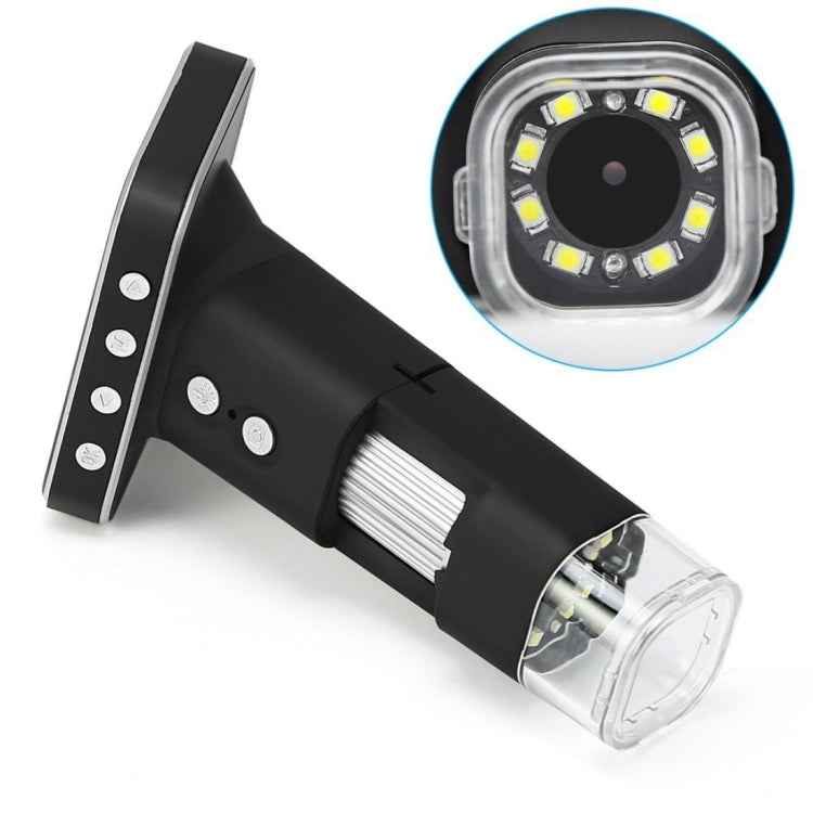 500X Zoom Magnifier 3MP Image Sensor USB Digital Microscope with 2.5 inch Screen & 8 LED & Professional Stand, Support TF Card