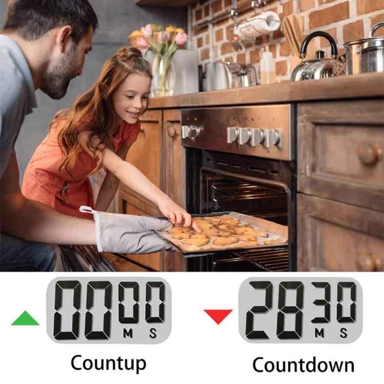 Digital Kitchen Timer Electronic Alarm Magnetic Backing with LCD Display for Cooking Baking Sports Games Office, 118, HX103-2