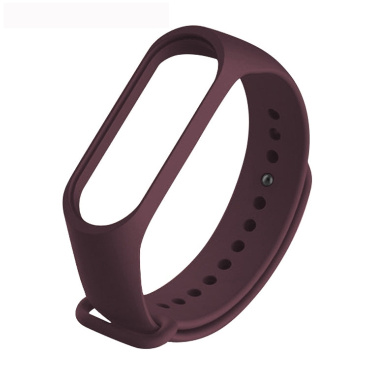 Pure Color Soft TPU Watch Bands for Xiaomi Mi Band 4, Host Not Included, Black, Orange, Pink, Dark Blue, Wine Red
