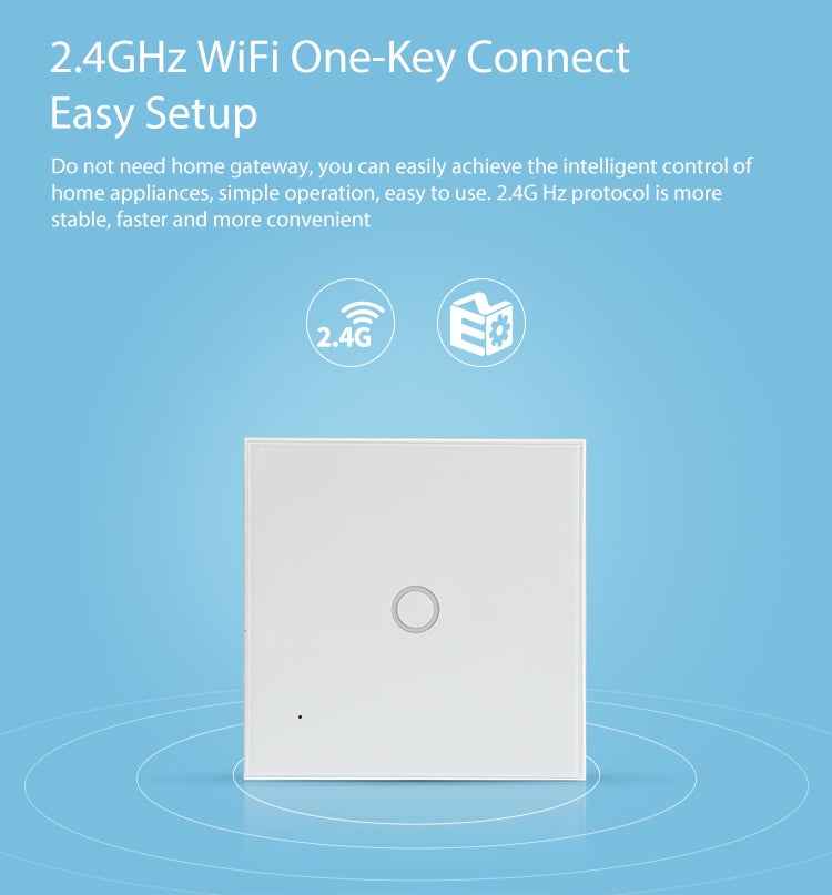 NEO NAS-SC01W Wireless WiFi EU Smart Light Control Switch 1Gang