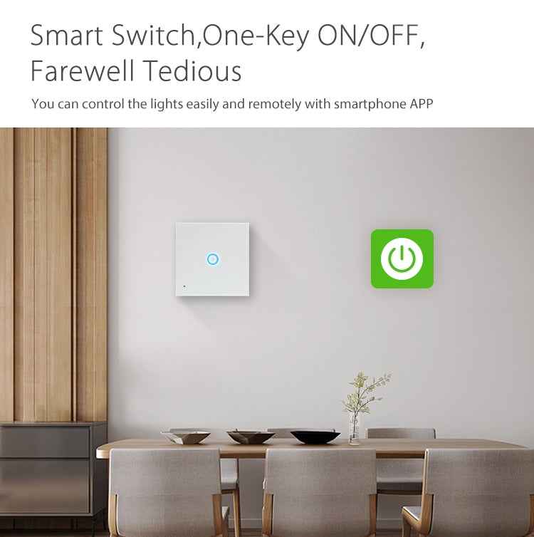 NEO NAS-SC01W Wireless WiFi EU Smart Light Control Switch 1Gang