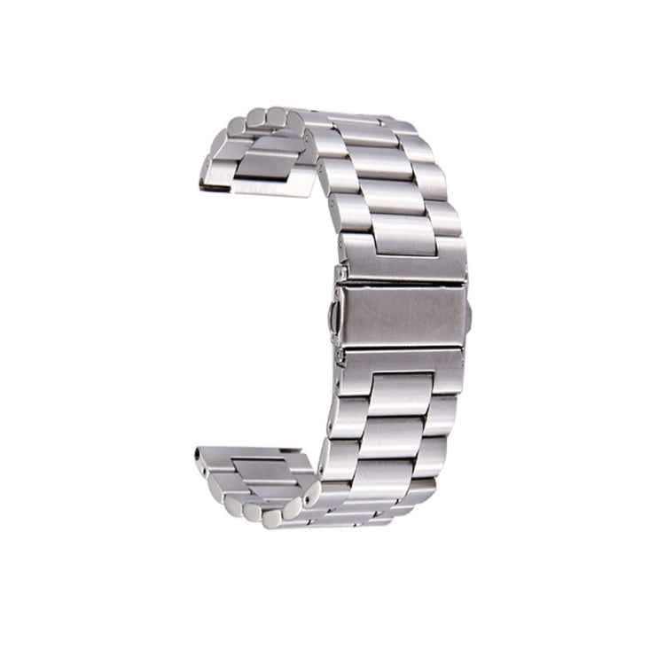 For Samsung Gear S3 Classic Smart Watch Butterfly Buckle 3 Beads Stainless Steel Watchband