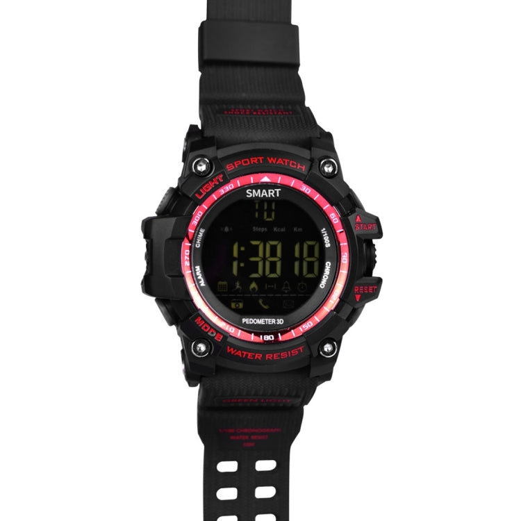 EX16 1.12 Inch FSTN LCD Full Angle Screen Display Sport Smart Watch, IP67 Waterproof, Support Pedometer / Stopwatch / Alarm / Notification Remind / Call Notify / Camera Remote Control / Calories Burned, Compatible with Android and iOS Phones