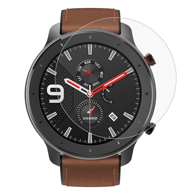 Protector de pantalla de vidrio templado 2.5D 9H de 0.26 mm para Amazfit GTR de 47 mm.