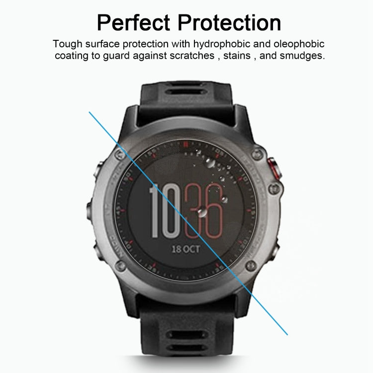 Film protecteur d'écran en verre trempé 0,26 mm 2,5D 9H pour Garmin Fenix 3