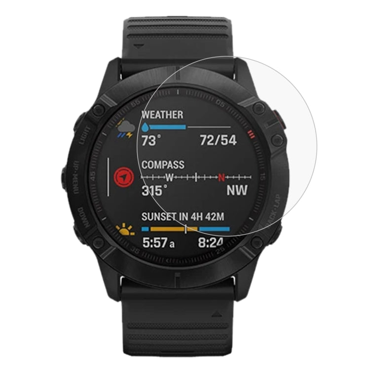 Protector de pantalla de vidrio templado 2.5D 9H de 0.26 mm para Garmin Fenix 6 Pro.