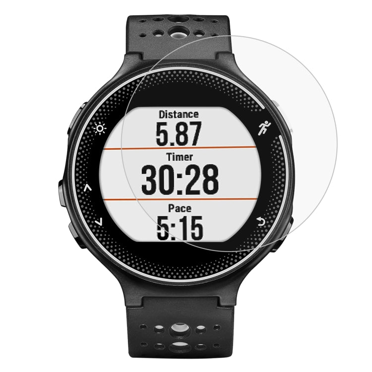 Protecteur d'écran en verre trempé 0,26 mm 2,5D 9H pour Garmin Forerunner 235