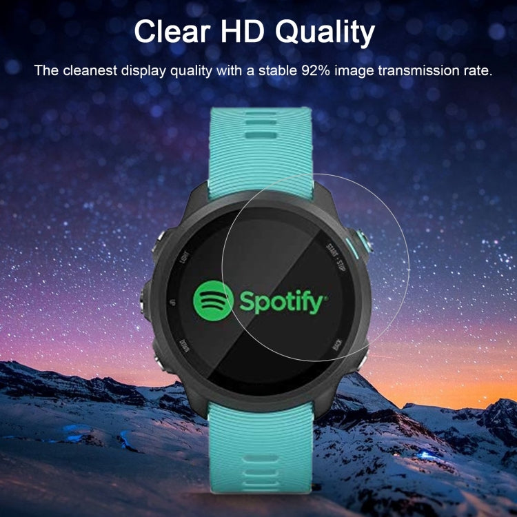 Protection d'écran en verre trempé 0,26 mm 2,5D 9H pour Garmin Forerunner 245 Music