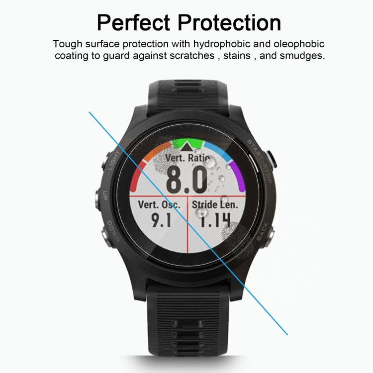 Protector de pantalla de vidrio templado 2.5D 9H de 0.26 mm para Garmin Forerunner 635.