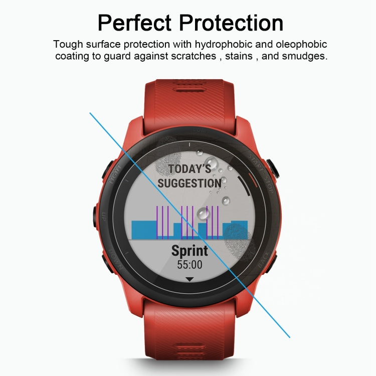 Protector de pantalla de vidrio templado 2.5D 9H de 0.26 mm para Garmin Forerunner 745