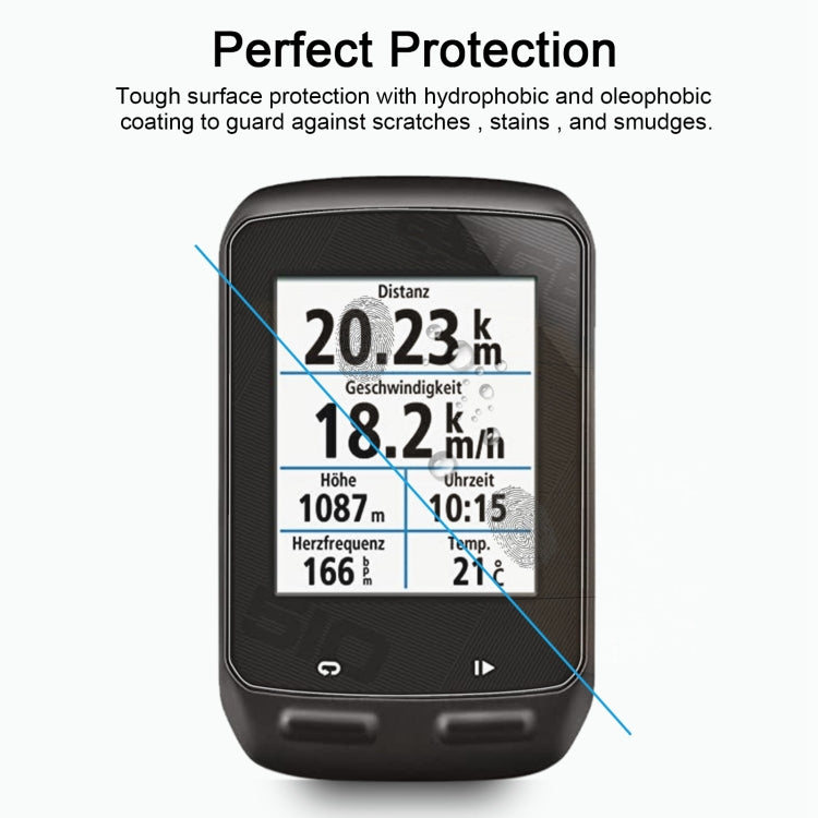 Protector de pantalla de vidrio templado 2.5D 9H de 0.26 mm para Garmin Edge 510