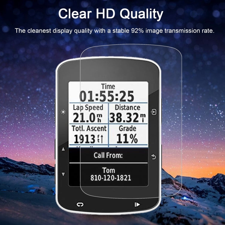 For Garmin Edge 520 0.26mm 2.5D 9H Tempered Glass Film Screen Protector